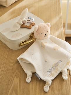 Jouet-Premier âge-Doudous et jouets en tissu-Doudou personnalisable et hochet avec mallette NUAGE