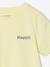 Jungen-T-Shirt, uni aubergine+BLAU+GRAUGRÜN+hellgelb+mango+weiß 