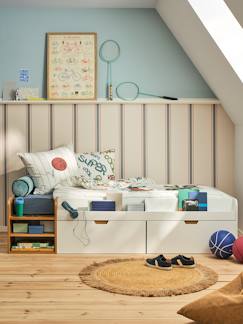 Zimmer und Aufbewahrung-Zimmer-Kinderbett, Babybett-Kinderbett-Kombibett Kinderzimmer mit Bücherregal