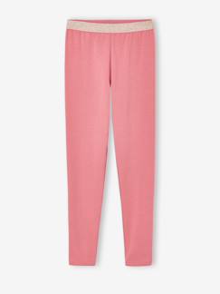 Mädchen-Leggings-Mädchen-Leggings, Bund in Metallic-Optik