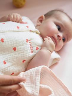 Bettwäsche & Dekoration-Baby-Bettwäsche-Baby Schlafsack aus Bio-Musselin MEIN HERZ TOG 2,5, personalisierbar