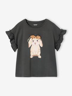 Mädchen-T-Shirt, Unterziehpulli-T-Shirt-Mädchen T-Shirt mit Volantärmeln