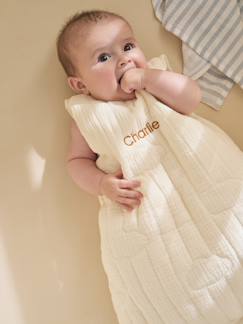 Bettwäsche & Dekoration-Baby-Bettwäsche-Baby Schlafsack aus Bio-Musselin IN DEN WOLKEN TOG 2,5, personalisierbar