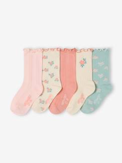 Fille-Sous-vêtement-Lot 5 chaussettes fille 