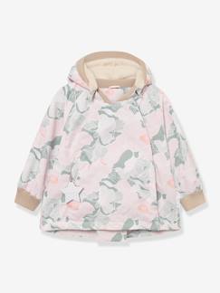 Mädchen-Mantel, Jacke-Jacke-Gefütterte Jacke mit Kapuze Baby MATWIAMI MINI A TURE, recyceltes Polyester