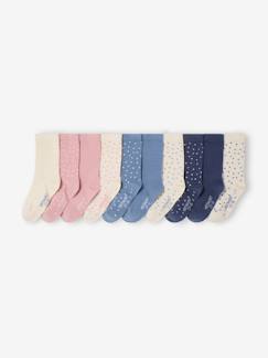 Mädchen-Unterwäsche-Socken-10er-Pack  Kinder Socken mit Tupfen BASIC
