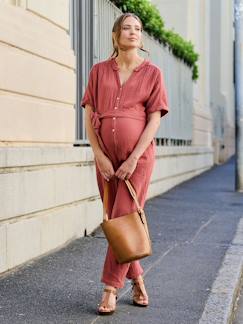 Umstandsmode-Latzhose, Overall-Jumpsuit für Schwangerschaft und Stillzeit aus Bio-Baumwolle ENVIE DE FRAISE