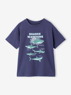 Junge-Jungen T-Shirt mit Tierprint, Recycling-Baumwolle