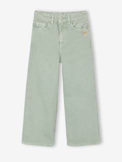 Mädchen-Weite Mädchen Hose mit Blumenstickerei