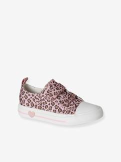 Chaussures-Chaussures fille 23-38-Baskets, tennis-Baskets scratchées toile imprimée enfant collection maternelle