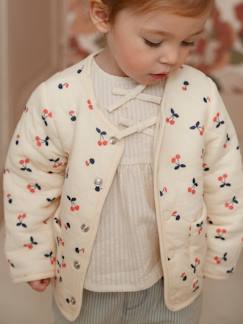 Baby-Pullover, Strickjacke, Sweatshirt-Strickjacke-Gesteppte Baby Jacke mit Allover-Print