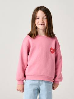 Mädchen-Pullover, Strickjacke, Sweatshirt-Sweatshirt-Mädchen Sweatshirt mit Print Basics Oeko-Tex