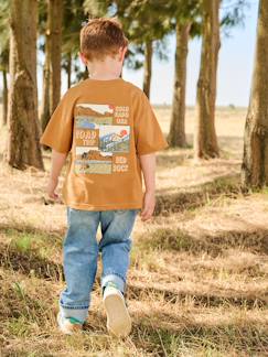 Junge-T-Shirt mit Motiven für Jungen, Recycling-Baumwolle