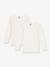 2er-Pack Shirts mit kleinen Herzen Kinder PETIT BATEAU, Baumwolle weiß 