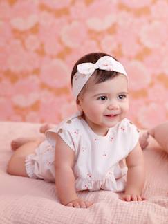 Baby-Set-Baby-Set mit Kirsch-Motiven: Top, Shorts & Haarband