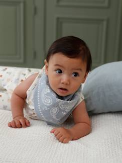 Baby-Set-Baby-Set: Strampler mit Tierprint und Bandana mit Paisleymuster