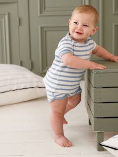 Bébé-Ensemble-Ensemble bébé tee-shirt + short en éponge