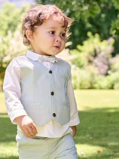 Baby-Hemd, Bluse-Festliches Jungen Baby-Set: Hemd, Weste & Fliege