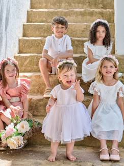 Baby-Kleid, Rock-Baby Kleid mit Stickerei und Tüllrock