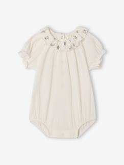 Body bébé manches courtes bouffantes