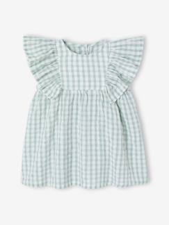 Baby-Kleid, Rock-Mädchen Baby Kleid aus Seersucker