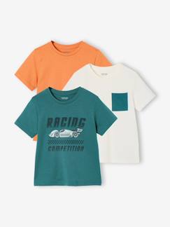 Garçon-T-shirt, polo, sous-pull-Lot 3 T-shirt manches courtes