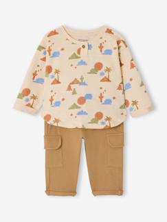 Baby-Set-Baby-Set: Shirt und Cargohose, Bio-Baumwolle