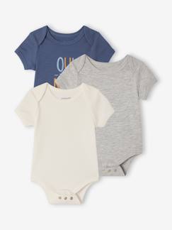 Bébé-Body-Lot 3 bodies évolutif garçon manches courtes