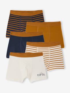 Garçon-Sous-vêtement-Slip, Boxer-Lot 5 boxers garçon vélo