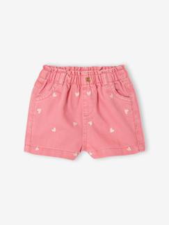 Baby-Shorts-Baby Shorts mit Herz-Stickerei