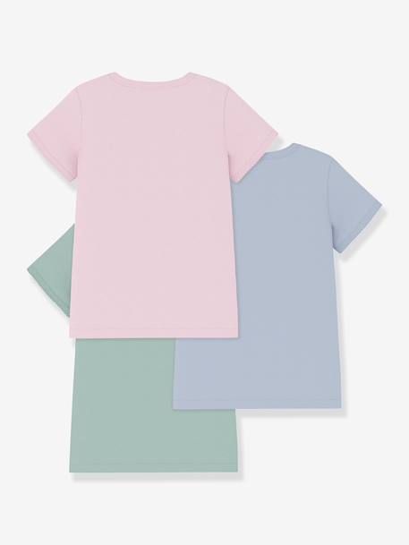 3er-Pack T-Shirts Kinder PETIT BATEAU, Baumwolle weiß 