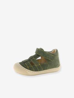 Schuhe-Babyschuhe 17-26-Lauflernschuhe Jungen 19-26-Klettschuhe aus Leder Baby NATURINO