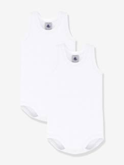 Bébé-Body-Lot de 2 bodies sans manches Petit Bateau