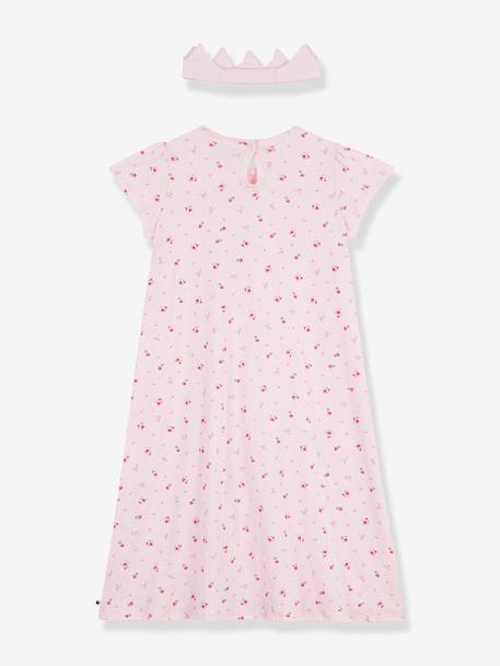 Nachthemd mit Diadem Mädchen PETIT BATEAU hellrosa 