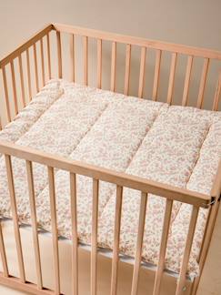Bettwäsche & Dekoration-Dekoration-Bodenmatratze, Kissen-Spieldecke/Laufstalleinlage aus Musselin Baby FLEURS