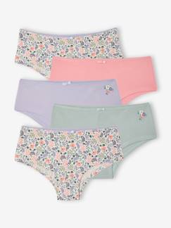 Fille-Sous-vêtement-Culotte-Lot de 5 shorties fille
