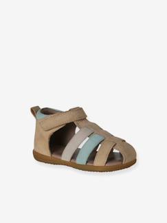 Schuhe-Lauflern-Sandalen für Baby Jungen, Leder