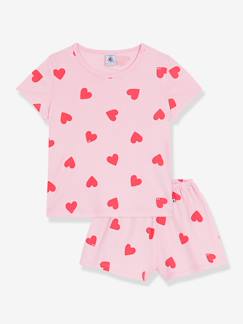 Fille-Pyjama short fille imprimé coeurs 