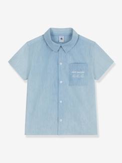 Junge-Hemd-Hemd kurze Ärmel Jungen PETIT BATEAU 