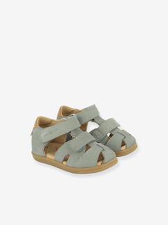 Chaussures-Chaussures bébé 17-26-Marche garçon 19-26-Sandales scratch Pika Shoo Pom
