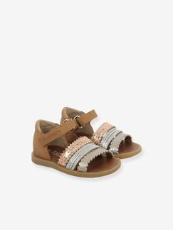 Schuhe-Babyschuhe 17-26-Lauflernschuhe Mädchen 19-26-Ballerinas, Spangenschuhe-Sandalen aus Leder RO-MINET Ethnic Mädchen Baby Berlingot