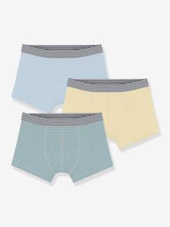 Garçon-Sous-vêtement-Slip, Boxer-Lot de 3 boxers Petit Bateau