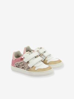 Schuhe-Mädchenschuhe 23-38-Sneakers, Tennisschuhe-Sneakers Kinder mit Klettverschluss Berlingot