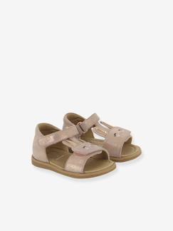 Schuhe-Babyschuhe 17-26-Lauflernschuhe Mädchen 19-26-Ballerinas, Spangenschuhe-Sandalen Mädchen Baby Tity Bunny SHOO POM