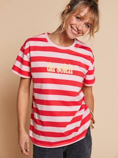 Vêtements de grossesse-T-shirt marinière "du soleil"