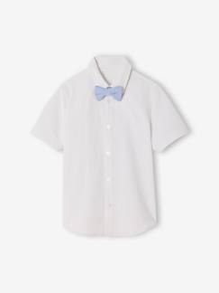 Garçon-Chemise-Chemise manches courtes noeud papillon