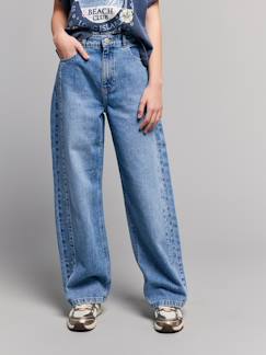 Mädchen-Hose-Weite Jeans mit Sternen-Nieten JONEN