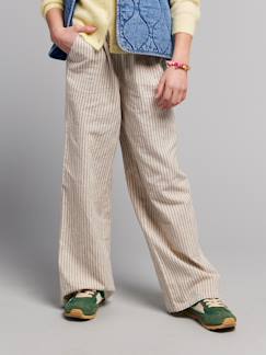 Pantalon large fille fluide Fille-Pantalon-Pantalon large fille fluide
