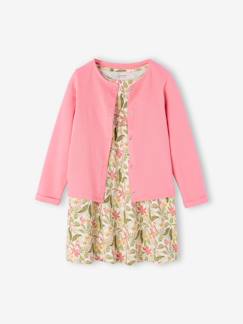 Fille-Ensemble-Ensemble fille robe + gilet