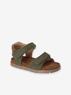 Schuhe-Jungenschuhe 23-38-Kinder Leder-Sandalen mit Klettriemchen